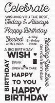 Big Birthday Wishes Clear Stamps (CS-541)