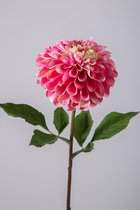 Kunstbloem - Zinnia - topkwaliteit decoratie - 2 stuks - zijden bloem - Roze - 69 cm hoog