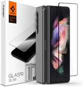 Spigen - Samsung Galaxy Z Fold 3 screenprotector + Scharnier Protector - Full Cover glas - Zwart