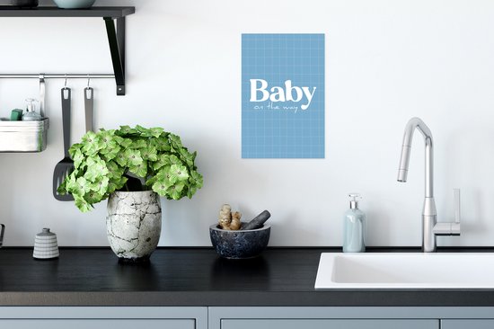 Affiche Annonce Bébé - Grossesse - Citations - 20x30 cm - Cadeau Saint Valentin