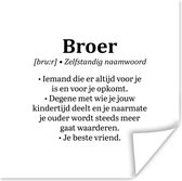 Poster Woordenboek - Broer definitie - Spreuken - Broer - Quotes - 30x30 cm