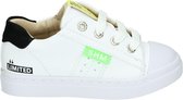 Shoesme witte sneaker met lichtgroen label