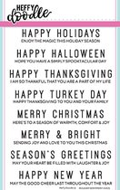 Holiday Sentiment Duos Stamps (HFD0091)