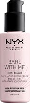 NYX Professional Makeup Bare With Me SPF30 Daily Moisturizing Primer - BWMSPFH01 Clear - Gezichts primer - 75 ml