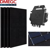 Pakket - 4 stuks DMEGC 370wp - APSystems DS3-L micro omvormers - Plat dak Zuid Landscape / Geen monitoring