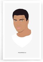 Walljar - Muhammad Ali - Muurdecoratie - Poster