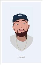 Walljar - Mac Miller - Muurdecoratie - Poster