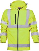 Ardon Hi-Vis Hooded Softshell Jack/Vest-Fluorescerend geel-XXL