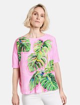 GERRY WEBER Dames Shirt met print op de voorkant EcoVero