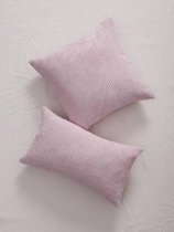 kussenhoes | Sierkussen| Gebreid | 30 x 50 CM | Roze