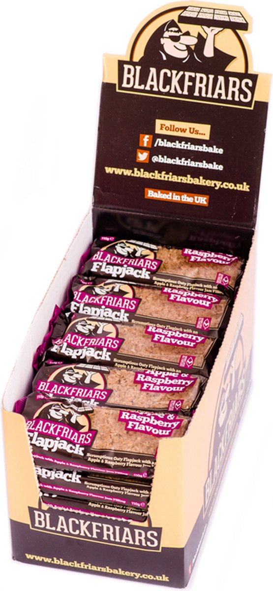 Goedkoopste Flapjacks 25x 110gr Apple & Raspberry