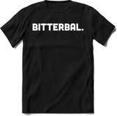 Bitterbal - Snack T-Shirt | Grappig Verjaardag Kleding Cadeau | Eten En Snoep Shirt | Dames - Heren - Unisex Tshirt | - Zwart - L