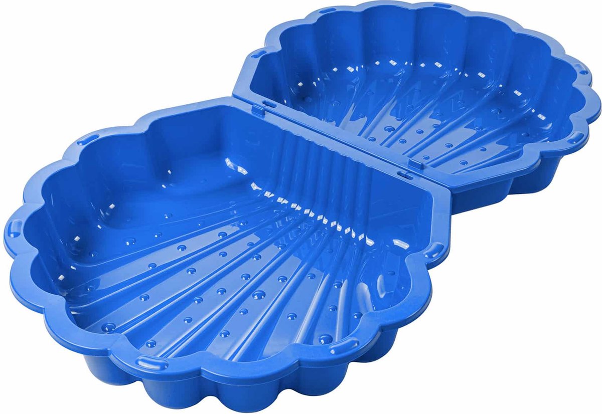 Zandbak schelp blauw 2-delig88 x 77cm x 36 cm SwingKing Zandbak / waterbak met deksel — afbeelding 7