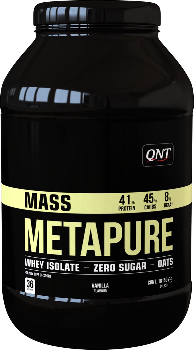 Goedkoopste QNT Metapure Mass Suikervrij - 1815 gram - Vanille