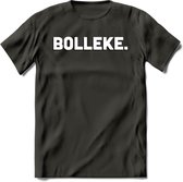 Bolleke - Valentijn T-Shirt | Grappig Valentijnsdag Cadeautje voor Hem en Haar | Dames - Heren - Unisex | Kleding Cadeau | - Donker Grijs - XXL