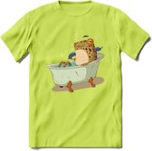 Badkuip kikker onderwater T-Shirt Grappig | Dieren reptiel Kleding Kado Heren / Dames | Animal Skateboard Cadeau shirt - Groen - 3XL