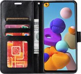Samsung Galaxy S22 Hoesje Portemonnee Book Case Kunstleer Zwart