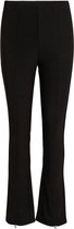 Vila VISTINAS HW ZIPPER FLARED PANTS dames Black - maat S