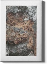 Walljar - Rocky Beach - Muurdecoratie - Canvas schilderij