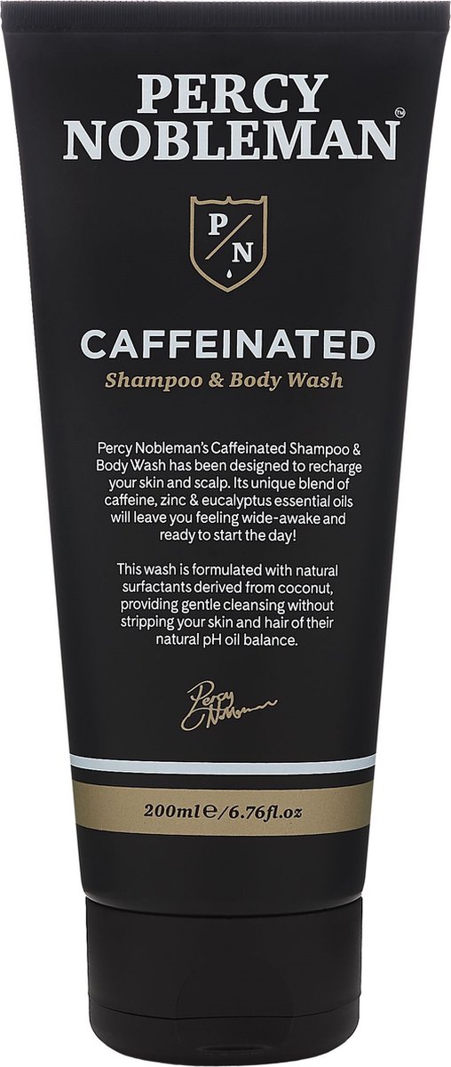 PERCY NOBLEMAN - CAFFEINATED SHAMPOO & BODY WASH - - shampoo