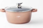 Platinum Kookpan - met Deksel - 28 cm  - Koper