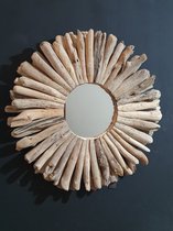 Driftwood ronde SPIEGEL - Bij Mies - 50 cm ø - 2 lagen