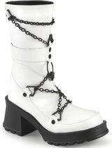 DemoniaCult - BRATTY-120 Laarzen - US 6 - 36 Shoes - Wit