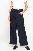 LOLALIZA Losse broek - Marine Blauw - Maat 42