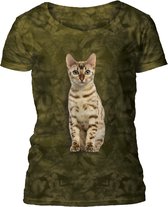 Ladies T-shirt Bengal Cat L