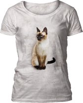 Ladies T-shirt Siamese Cat XXL