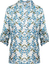 Flower Silk Blouse Creme