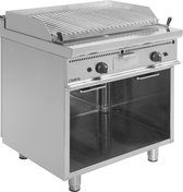 Gas Lava Steengrill met Open Kast Model E7 / BS2BA - Saro 423-1275 - Horeca