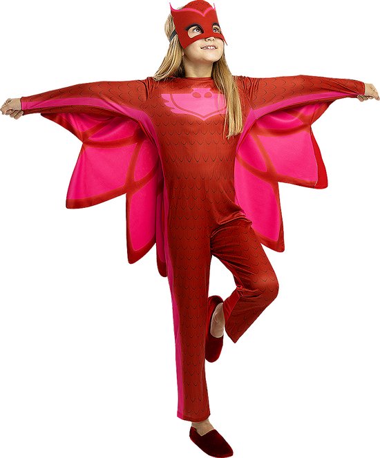FUNIDELIA PJ Masks Verkleedkleren - Owlette Kostuum - 7-9 jaar (134-146 cm)