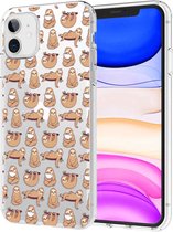 iMoshion Design hoesje voor de iPhone 11 - Serious Request - Luiaard patroon