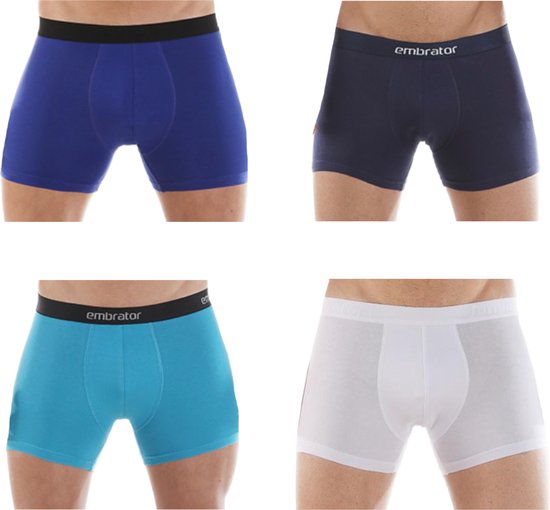 Embrator mannen Boxershort 4-stuks blauw mix maat 3XL