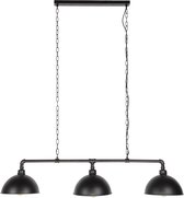 DePauwWonen - 3L Halfronde kap industrial tube Hanglamp - E27 Fitting - Zwart - Hanglampen Eetkamer, Woonkamer, Industrieel, Plafondlamp, Slaapkamer, Designlamp voor Binnen