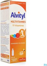 Alvityl - Multivitamine drinkbare oplossing, fruitige smaak - 11 vitamines - kinderen vanaf 3 jaar - 150 ml