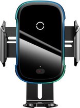 Baseus Draadloze Oplader En Telefoonhouder - Draadloze Telefoon houder Auto - Universele - Ventilatierooster - Wireless Qi Fast Car Charger - Handsfree - Apple/iPhone - Samsung - N