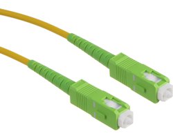 Maclean - Vezeloptische kabel SC/APC naar SC/APC patchkabel 3m