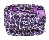 Crafters Companion Reis Hobbytas/Toilettas - Paars Cheetah - CC - Travel Craft bag - Crafters Floral