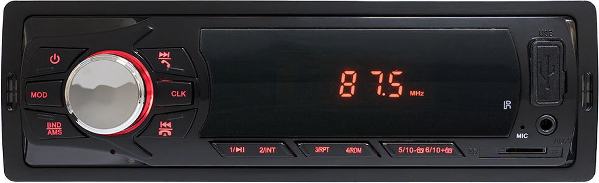 PNI Autoradio 8450 - 1 DIN auto MP3-speler met SD, USB, AUX, RCA en Bluetooth