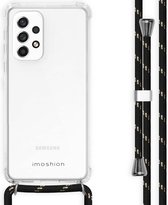 iMoshion Backcover met koord Samsung Galaxy A33 hoesje - Zwart / Goud