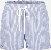 Steppin' Out Vrouwen  Steppin' Out Lente/Zomer 2022  Kai Short Vrouwen - Regular Fit - Linnen - Blauw (36) Blauw Linnen Maat: 36