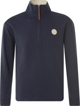 Scotch & Soda Half-zip Track Top With Faux L Truien & Vesten - Donkerblauw