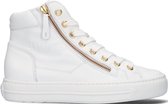 Paul Green 4024 Hoge sneakers - Leren Sneaker - Dames - Wit - Maat 37