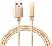 Mobigear Nylon USB-A naar USB-C Kabel 2 Meter - Goud