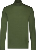 Purewhite -  Heren Regular Fit   T-shirt  - Groen - Maat M