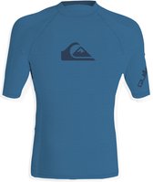 Quiksilver - UV-Zwemshirt met korte mouwen voor mannen - All time - Blauw - maat XS