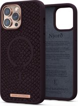 Njord byELEMENTS iPhone 13 Pro Max Hoesje - Zalm leer - Salmon Leather Eldur - Paars