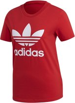 adidas Originals Trefoil Tee T-shirt Vrouwen Rode 14 jaar oud